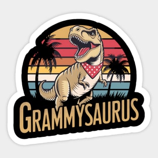Grammysaurus T Rex Dinosaur Grammy Saurus Mother's Day Sticker